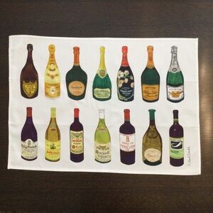 2 Richard Bramble Wine & Champagne Tea Towels  100% Cotton